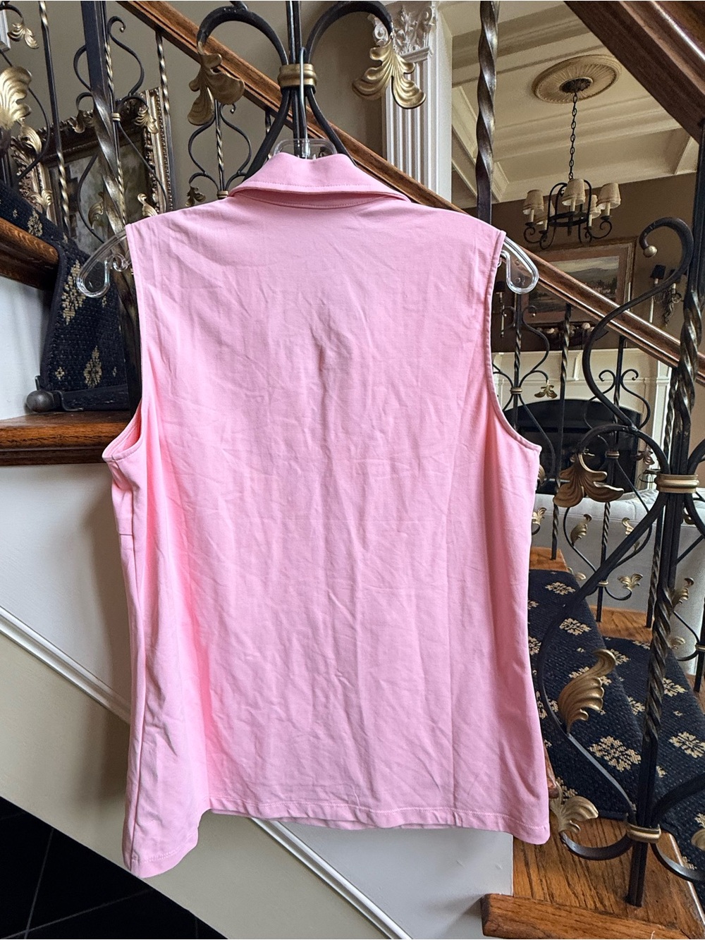J.McLaughlin VNeck Collared Top. Catalina Cloth. Size M EUC - Picture 6 of 8